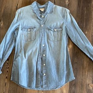 JCrew Jean button you shirt